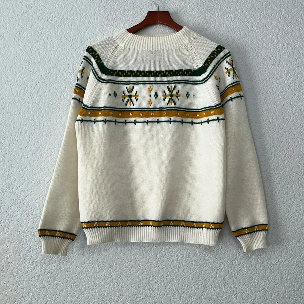 Vintage 70s JCPenney Acrylic Fair Isle Swester